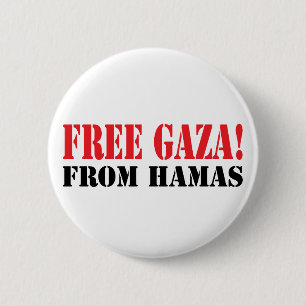 Chapa Redonda De 5 Cm GAZA libre de HAMÁS