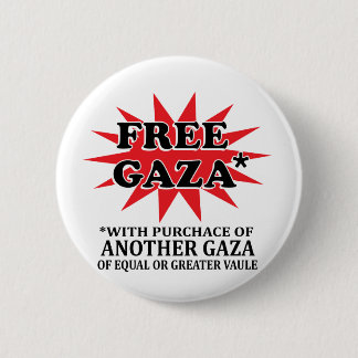 Chapa Redonda De 5 Cm GAZA LIBRE - remake divertido