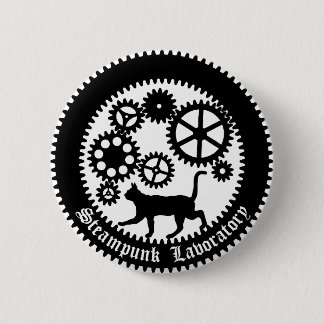 Chapa Redonda De 5 Cm Gear Cat