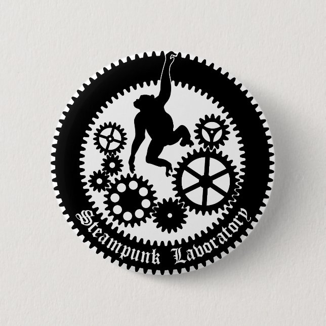 Chapa Redonda De 5 Cm gear monkey 2 (Anverso)