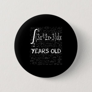 Chapa Redonda De 5 Cm Geek de Matemáticas Divertido 50 Años Cumpleaños 5