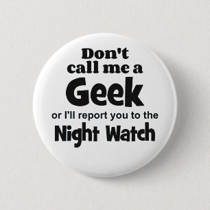 Chapa Redonda De 5 Cm Geek Night Watch bf