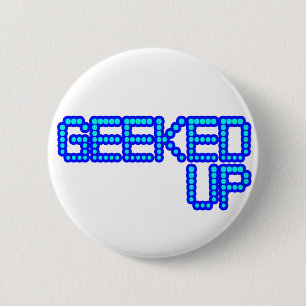 Chapa Redonda De 5 Cm GEEKED ENCIMA de los individuos azules de la danza