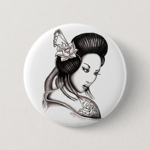Chapa Redonda De 5 Cm geisha