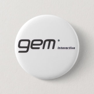 Chapa Redonda De 5 Cm gem Interactive button,gem interactive
