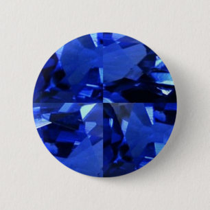 Chapa Redonda De 5 Cm Gemas de septiembre Birthstone