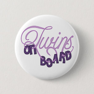 Chapa Redonda De 5 Cm Gemelos a bordo