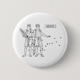 Chapa Redonda De 5 Cm Gemini