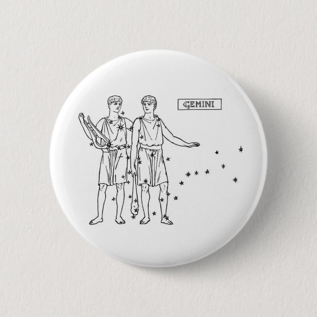 Chapa Redonda De 5 Cm Gemini (Anverso)