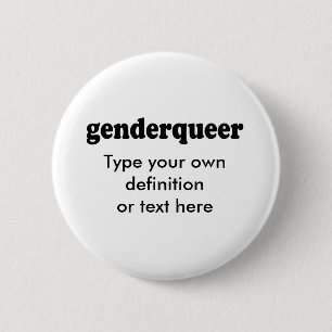 CHAPA REDONDA DE 5 CM GENDERQUEER