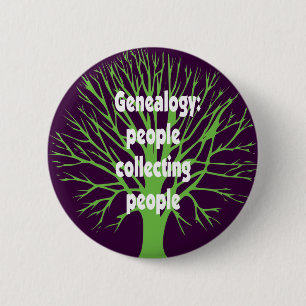 Chapa Redonda De 5 Cm Genealogía: Gente que recoge a gente