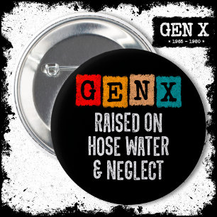 Chapa Redonda De 5 Cm Generación X Generación X Elevada En Agua De Mano