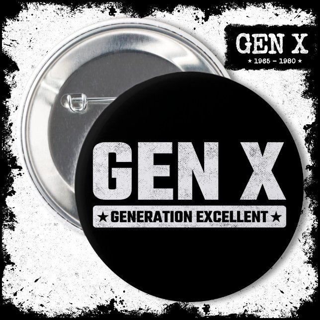 Chapa Redonda De 5 Cm Generación X Generación Xer Excelente Generación X (Subido por el creador)
