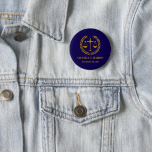 Chapa Redonda De 5 Cm Genial para abogados, procuradores, jueces, secret