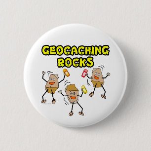 Chapa Redonda De 5 Cm Geocaching Rocks