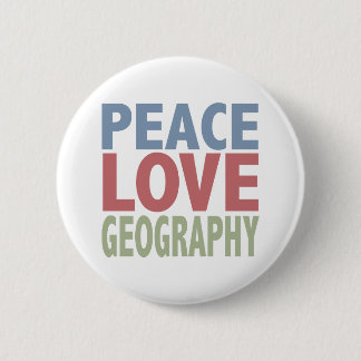 Chapa Redonda De 5 Cm Geografía del amor de la paz