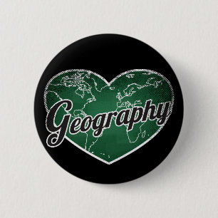 Chapa Redonda De 5 Cm Geografía Retro Heart Blackboard Love