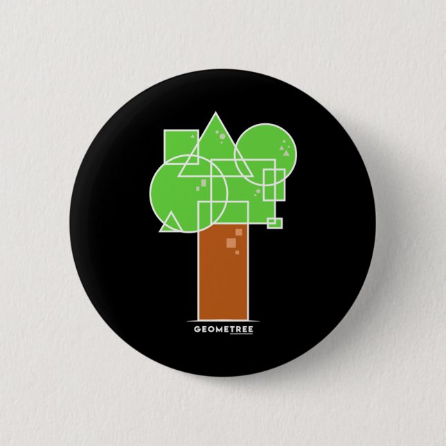 Chapa Redonda De 5 Cm Geometree I (Anverso)