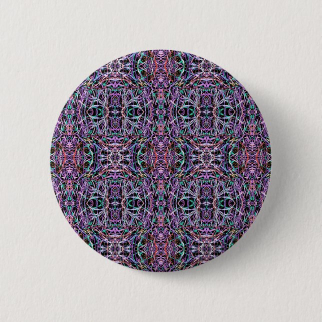 Chapa Redonda De 5 Cm Geométrica Pink Purple (Anverso)