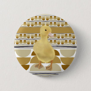 Chapa Redonda De 5 Cm Geométrico de Círculo Semi Círculo Cute Duckling G