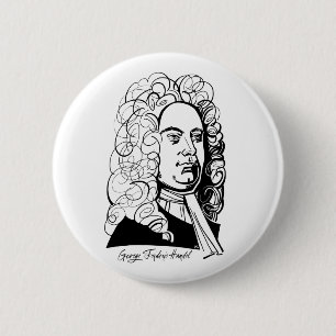 Chapa Redonda De 5 Cm George Frideric Handel