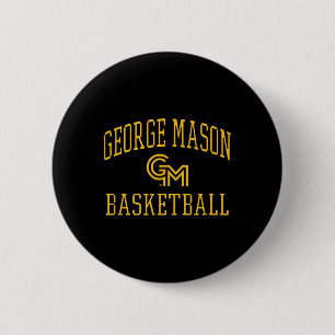 Chapa Redonda De 5 Cm George Mason Patriots Pantalla Verde Sketll