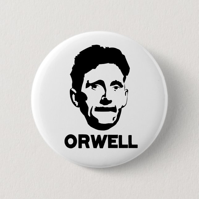 Chapa Redonda De 5 Cm George Orwell (Anverso)