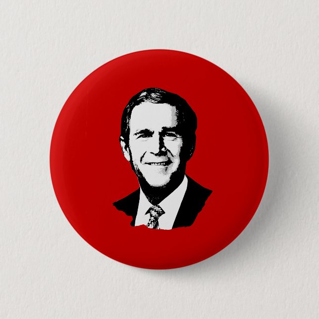 Chapa Redonda De 5 Cm George W Bush Gear (Anverso)