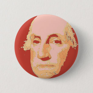 Chapa Redonda De 5 Cm George Washington