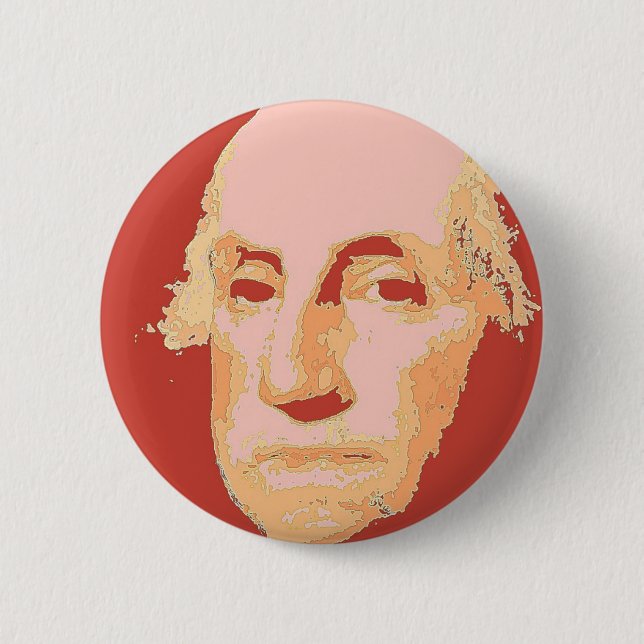 Chapa Redonda De 5 Cm George Washington (Anverso)