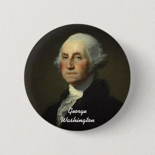 Chapa Redonda De 5 Cm George Washington
