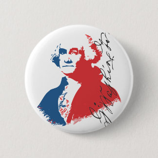 Chapa Redonda De 5 Cm George Washington