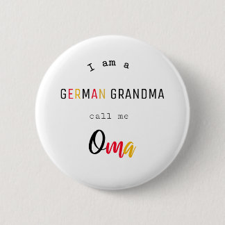 Chapa Redonda De 5 Cm German Grandma / Oma Button