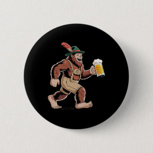 Chapa Redonda De 5 Cm German Sasquatch Beer Funny Premium
