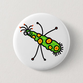 Chapa Redonda De 5 Cm Germen del dibujo animado del palillo