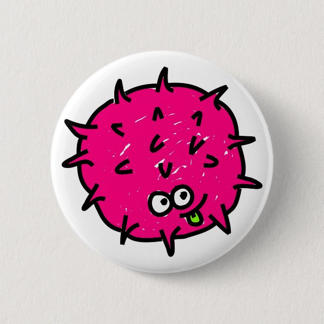 Chapa Redonda De 5 Cm Germen rosado (Anverso)