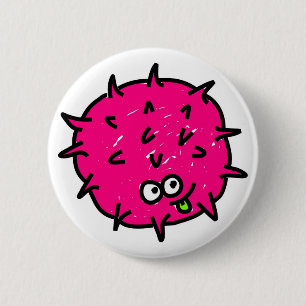 Chapa Redonda De 5 Cm Germen rosado