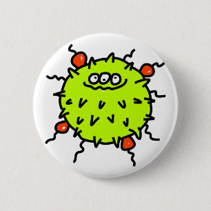 Chapa Redonda De 5 Cm Germen verde