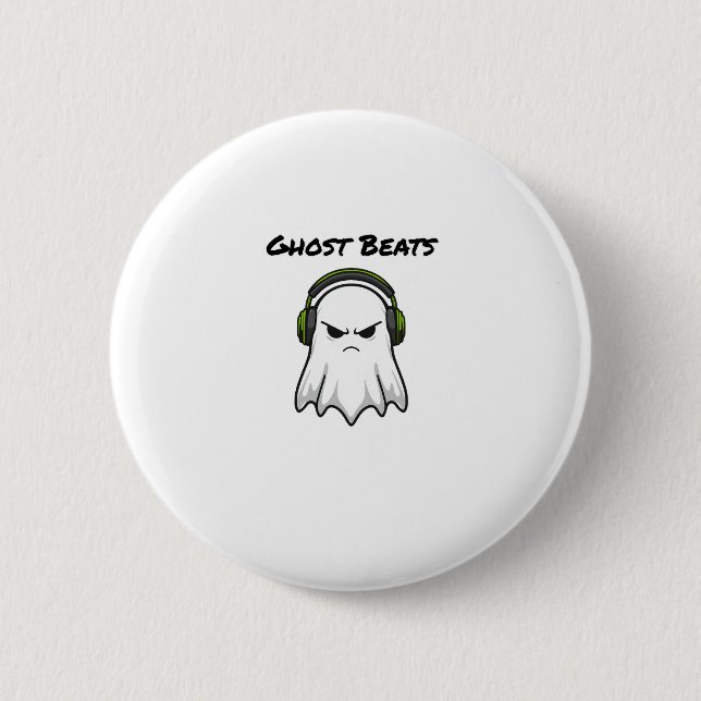 Chapa Redonda De 5 Cm Ghost Beats (Anverso)