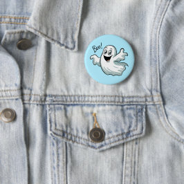 Chapa Redonda De 5 Cm Ghost Cute Happy