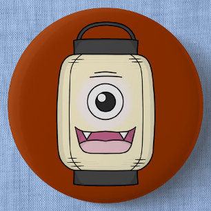 Chapa Redonda De 5 Cm Ghost Lantern Chochin-obake   Yokai japonés