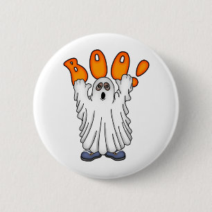 Chapa Redonda De 5 Cm Ghostly Boo
