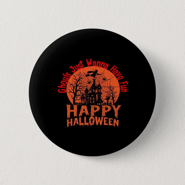 Chapa Redonda De 5 Cm Ghoul-Tastic Hallowee (Anverso)