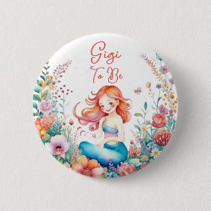 Chapa Redonda De 5 Cm Gigi Para Ser Sirvienta Baby Shower