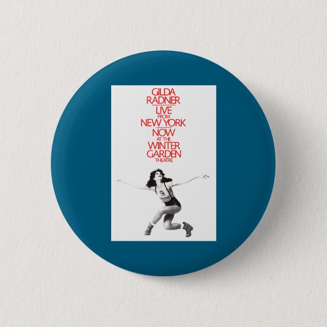 Chapa Redonda De 5 Cm Gilda Radner Live From New York _1  (Anverso)