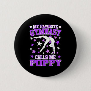 Chapa Redonda De 5 Cm Gimnasia Mi gimnasta favorita me llama Ppy 