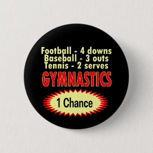 Chapa Redonda De 5 Cm Gimnasia un lado de la ocasión 1