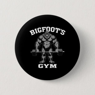 Chapa Redonda De 5 Cm Gimnasio Bigfoot Sasquatch Divertido Culturismo Le