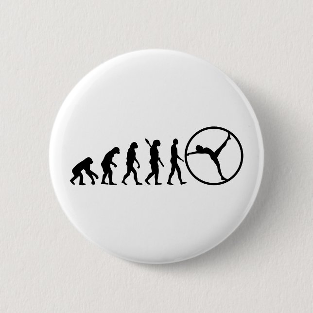 Chapa Redonda De 5 Cm Gimnasio de evolución (Anverso)