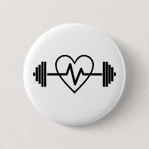 CHAPA REDONDA DE 5 CM GIMNASIO ES VIDA